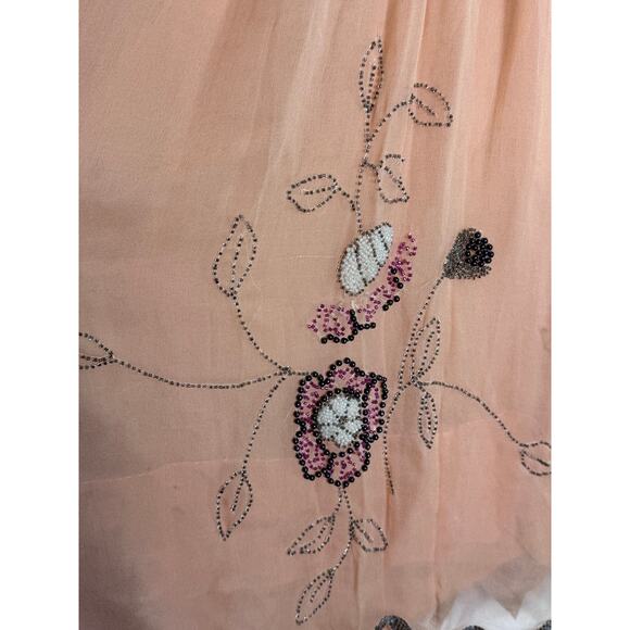 Vintage Dress 1920s Flapper Silk Beaded Sequin Salvage Small - Picture 7 of 7